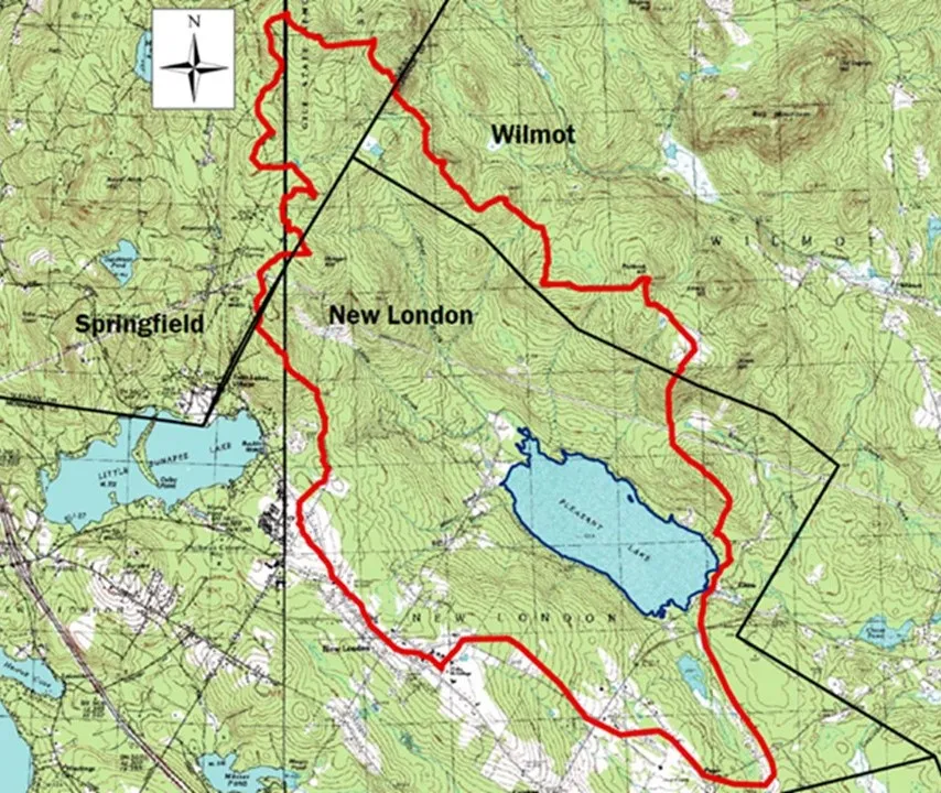 Map of Pleasant Lake Watershed